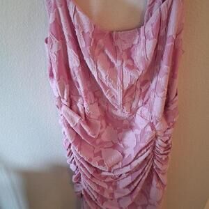 Elegant Pink Lace Dress